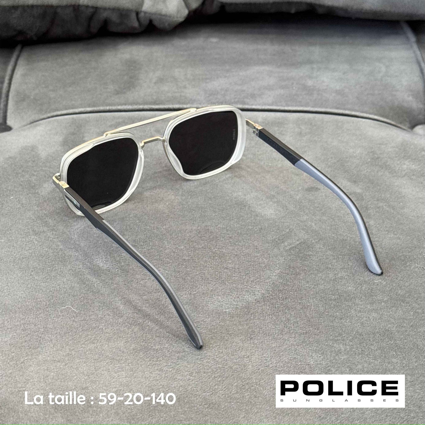 Police transparente polarizé